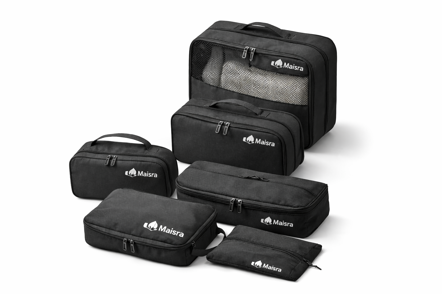7 Set Travel Packing Cubes – Lightweight Luggage Organizers with Shoe Bag & Toiletry Pouch for Suitcase Storage